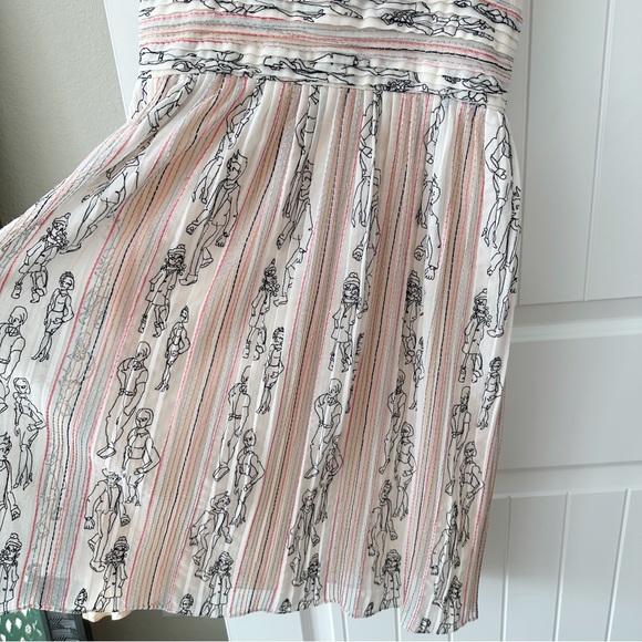Anthropologie Geisha Designs Renoir Pleated Mini Dress - Picture 6 of 15
